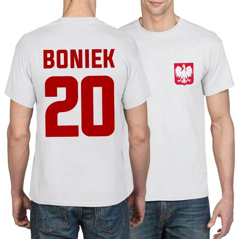 Camisa Retro de Fútbol de Polonia para hombres camisetas Hipster de