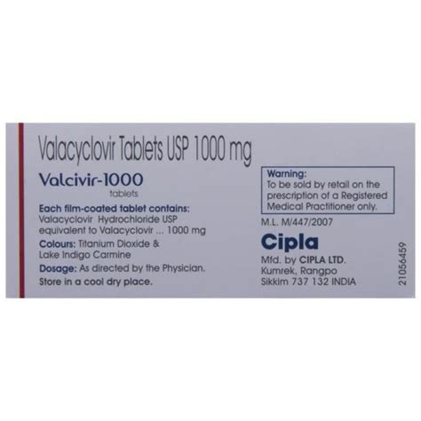 Valcivir Tablet Uses Price Dosage Side Effects Substitute