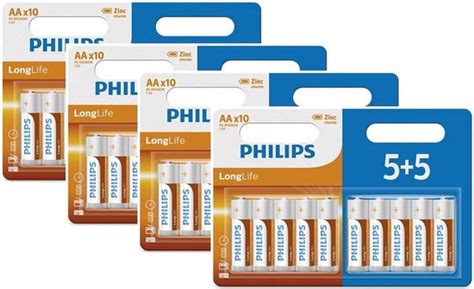 Stuks Philips Longlife Aa Batterijen X Blisterverpakking