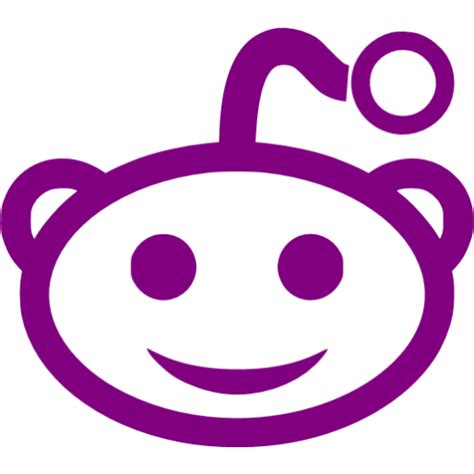 Purple Reddit Icon Free Purple Site Logo Icons