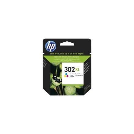 Cartucho De Tinta Original HP 302 XL Alta Capacidad Tricolor F6U67AE