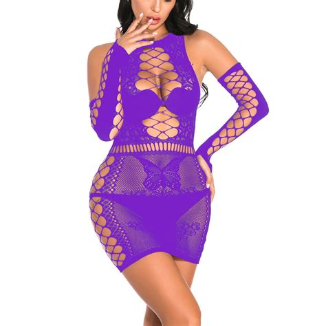 Gdreda Plus Size Lingerie Set Sexy Women Fishnet Lingerie Underwear