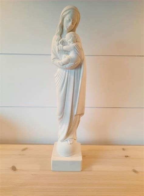 Magnifique sculpture Vierge à l enfant 47 cm Catawiki