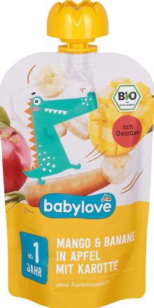 Babylove Quetschie Mango Banane In Apfel Mit Karotte Ab 1 Jahr 100 G