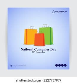 Vector Illustration National Consumer Day Stock Vector (Royalty Free ...