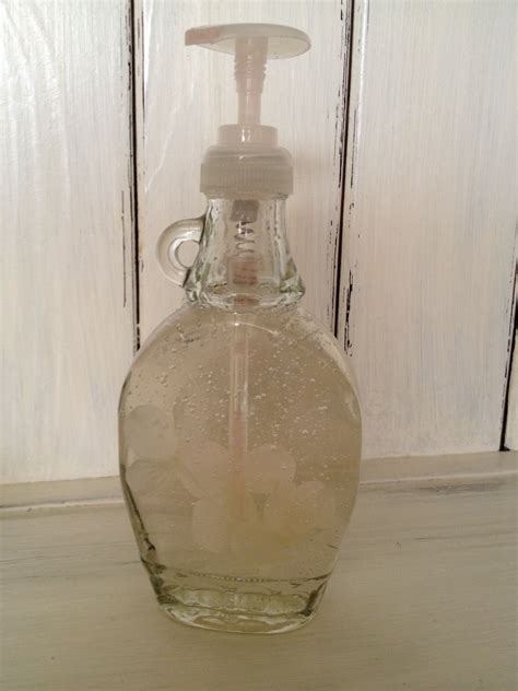 Soap Dispenser From Recycled Maple Syrup Bottle Maple Syrup