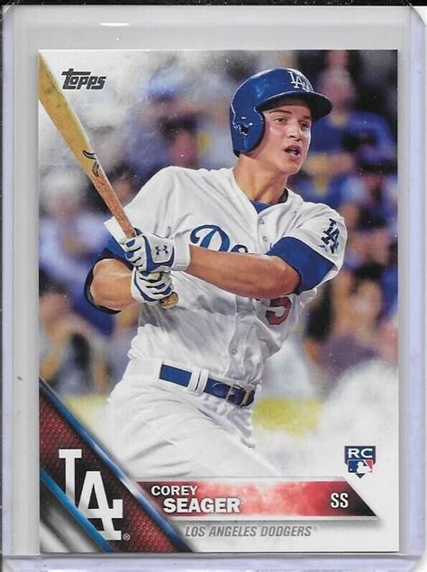 2016 Topps Series 1 Corey Seager RC 85 Dodgers Texas Rangers EBay