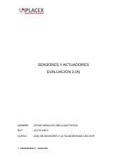 Evaluacion 3 A Sensores Y Actuadores Docx SENSORES Y ACTUADORES