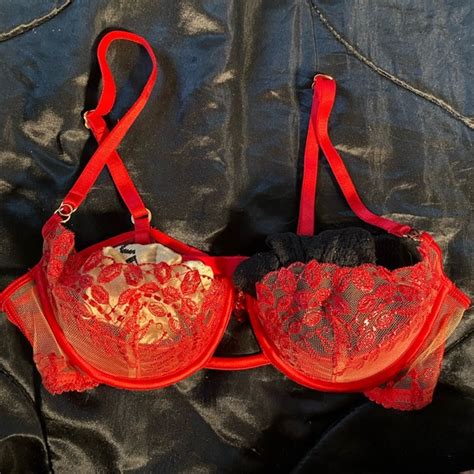 Honey Birdette Intimates And Sleepwear Red Lace Bra Poshmark