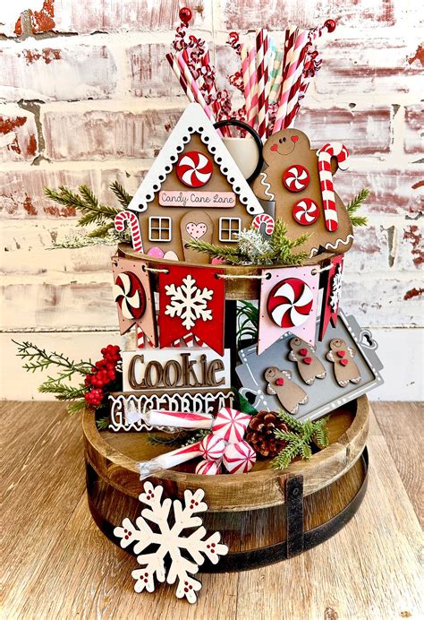 Gingerbread DIY Tiered Tray Kit SolelyYou