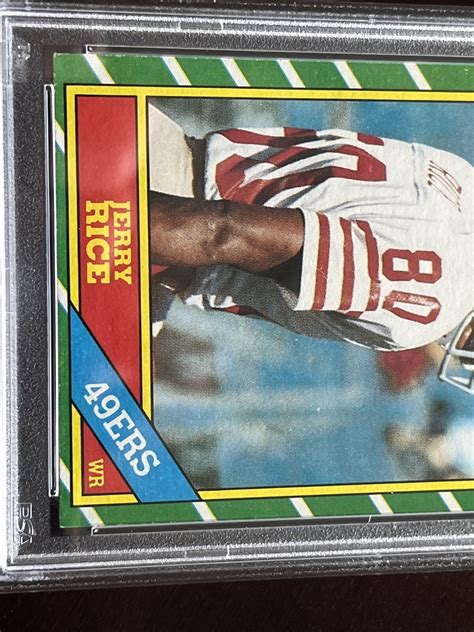 Jerry Rice Topps San Francisco Ers Football Card Rc Rookie