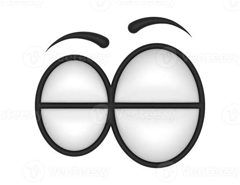 3d Cartoon Eyes Closed on a transparent background 35753813 PNG