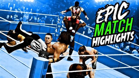 Wwe 2k18 Royal Rumble 2018 30 Man Elimination Match Highlights Youtube