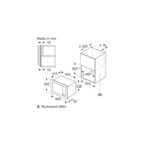 Bosch BFL523MW3 Einbau Mikrowelle, 800 W, Nischenhöhe: 38 cm, AutoPilot ...