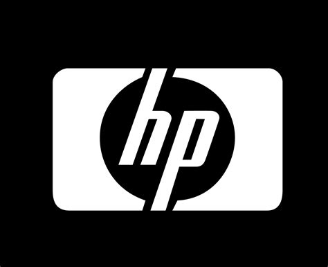 HP Brand Symbol Computer Logo White Design Usa Laptop Vector ...