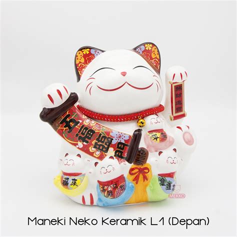 Jual Maneki Neko Lucky Cat Kucing Hoki Large 1 Shopee Indonesia