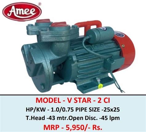 V Type Self Priming Monoblock Pump Casting Body Power Hp At Rs