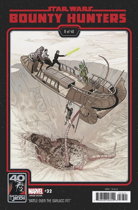 Star Wars Bounty Hunters 32 Sprouse Return Of The Jedi 40th Anniversary Variant Comichub