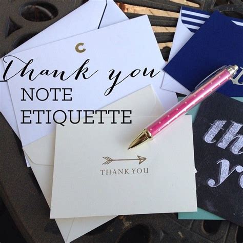 Thank You Notes | Thank you notes, Etiquette, Thank you