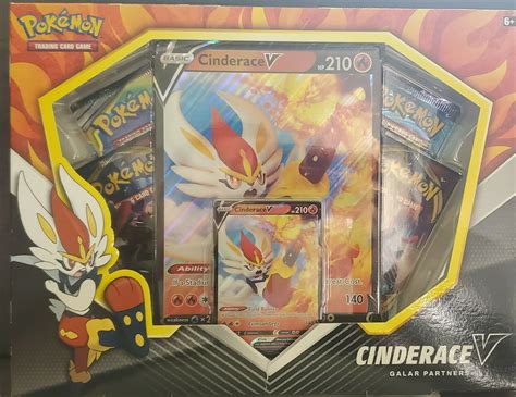 New Pokemon Tcg Cinderace V Galar Partners Sealed Box Values Mavin