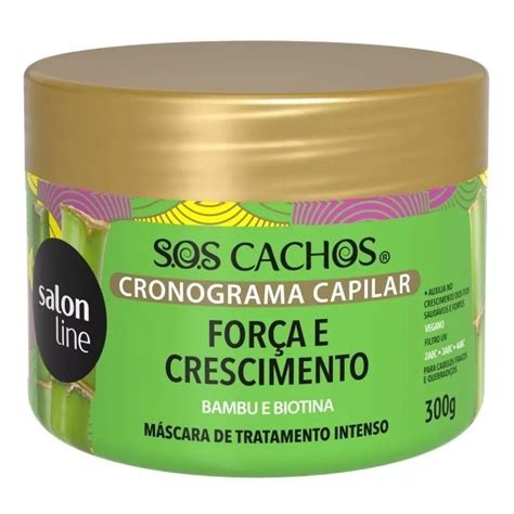 Salon Line Cronograma Capilar Força E Crescimento 300g Shopee Brasil