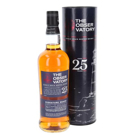 【套組】THE OBSERVATORY 25 Years Single Grain Scotch Whisky 領航者25年雙桶單一穀物蘇格蘭 ...
