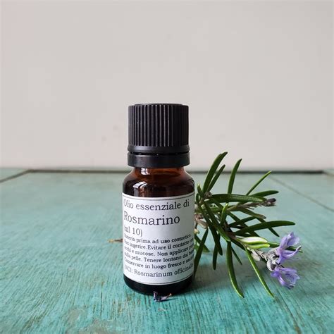 Olio Essenziale Di Rosmarino 10ml Da Agricoltura Biologica