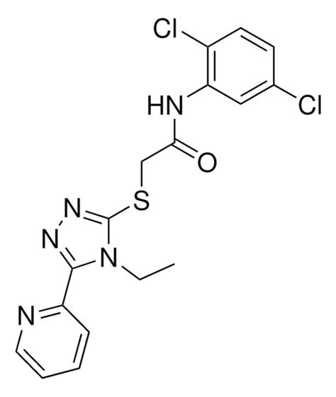 N 2 5 Dichlorophenyl 2 {[4 Ethyl 5 2 Pyridinyl 4h 1 2 4 Triazol 3 Yl]sulfanyl}acetamide