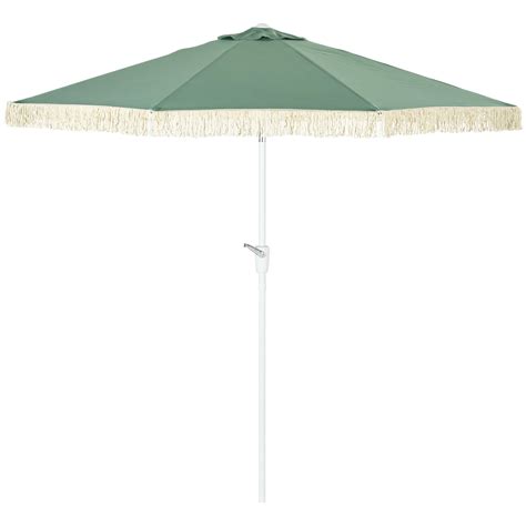 Outsunny Parasol De Jardin Parasol Ext Rieur Inclinable Parasol