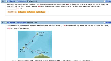 Solved A Pilot Flies In A Straight Path For 1 H 30 Min She Chegg