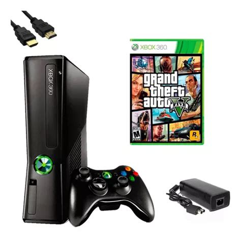 Xbox 360 Slim 4gb Completo 1 Jogo 1 Controle Bloqueado Parcelamento