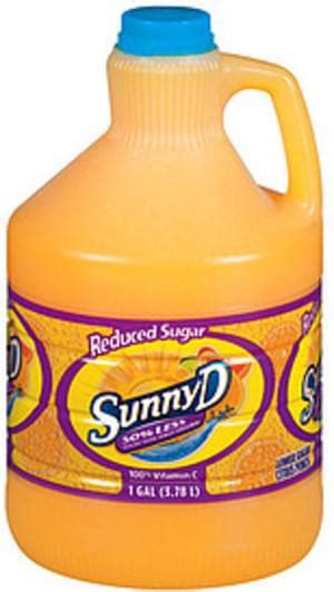 Sunny D Reduced Sugar Citrus Punch 1 Gal Nutrition Information Innit