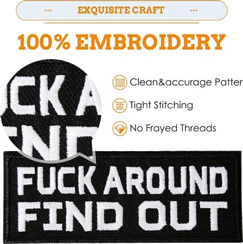 OCQOTAT Fuck Around And Find Out Patches 3 Pack Funny Tactical Morale Patches 4 X1 5 Funk