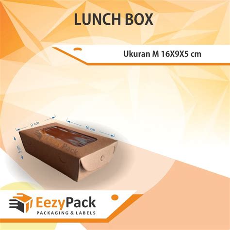 Jual Lunch Box Kotak Makan Siang Box Nasi Box Mie Gacoan Kraft