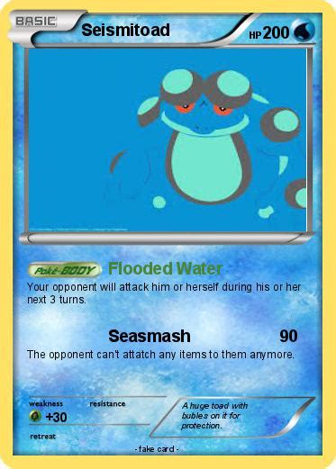 Pokémon Seismitoad 41 41 - Flooded Water - My Pokemon Card