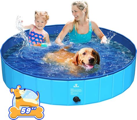 Pawaboo Foldable Large Dog Pool Collapsible Pet Bath Pool