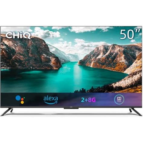 Chiq U G Pf Hands Free Voice Contorl Frameless Smart Tv K Uhd Hdr