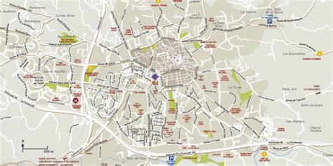 Map Of Aix En Provence City Centre - China Map Tourist Destinations