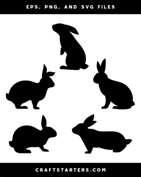 Rabbit Side View Silhouette Clip Art | Silhouette clip art, Clip art, Illustration program