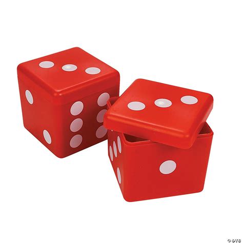 Square Dice Favor Containers