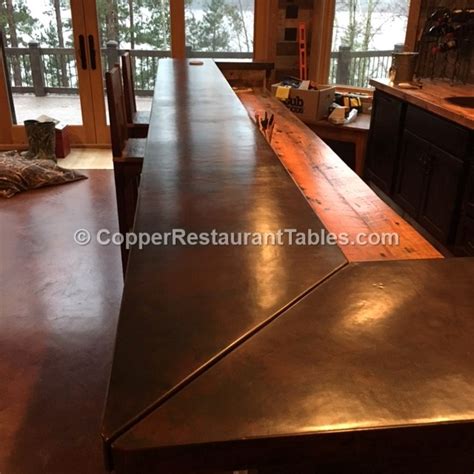 Copper Bar And Counter Tops Copper Restaurant Tables