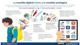 La mochila digital frente a la mochila analógica PPT