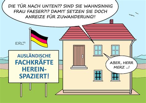 Einbürgerung Merz von Erl Politik Cartoon TOONPOOL