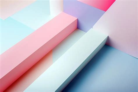 Modern minimalistic desktop wallpaper with clean lines and pastel ...