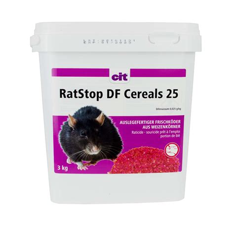 Rattengift Ratstop Df Cereal Difenacoum Rattenk Der