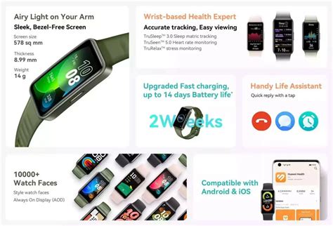 Huawei Band 8 Amoled Screen Smart Watch Gadstyle Bd