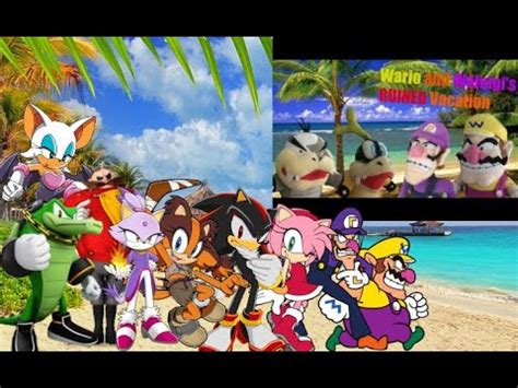 Shadow Friends React To SMR Wario And Waluigi S Ruined Vacation YouTube