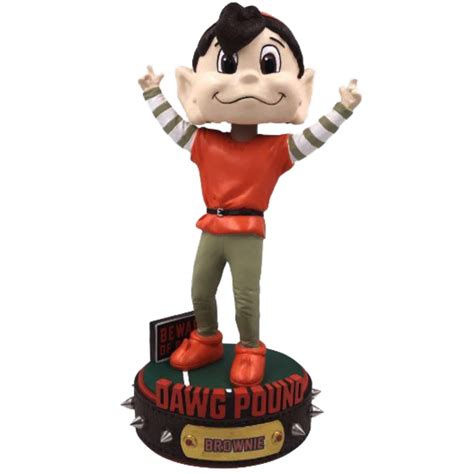Brownie Elf Cleveland Browns Dawg Pound Series Bobblehead NFL at - Clip