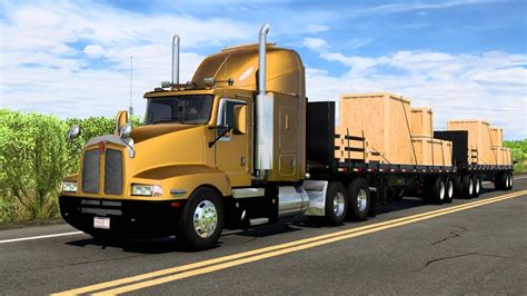 Kenworth T600 Doble Remolque De Planas Transportando Triplay