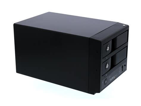 StarTech S352BU33RER Black USB 3 0 ESATA Dual Bay Trayless 3 5